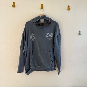 Darc Sport Wolves Club Distressed Hoodie - XL